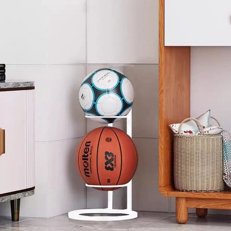 2/3/4/5Layers Basketball Storage Rack Indoor Children Balls Placed Rack Football Volleyball Basketball Holder Balls Metal Stand