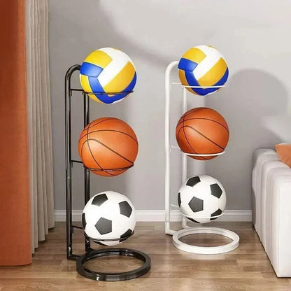 2/3/4/5Layers Basketball Storage Rack Indoor Children Balls Placed Rack Football Volleyball Basketball Holder Balls Metal Stand