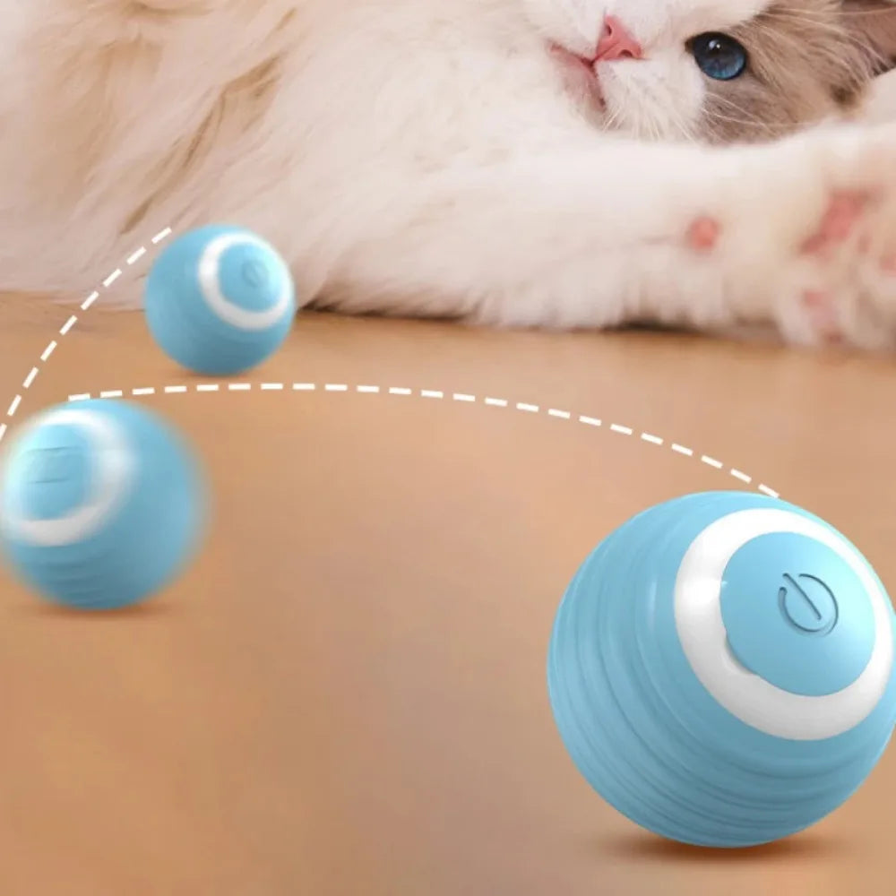 Interactive Cat Toy Electric Cat Ball Toy Smart Cat Training Automatic Rolling Pet Toys Accessories for Cats Supplies Products