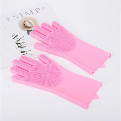 General Silicone Pet Bath Massage Gloves, Hair Removal Bath Brush, Pet Cleaning Products for Cats and Dogs