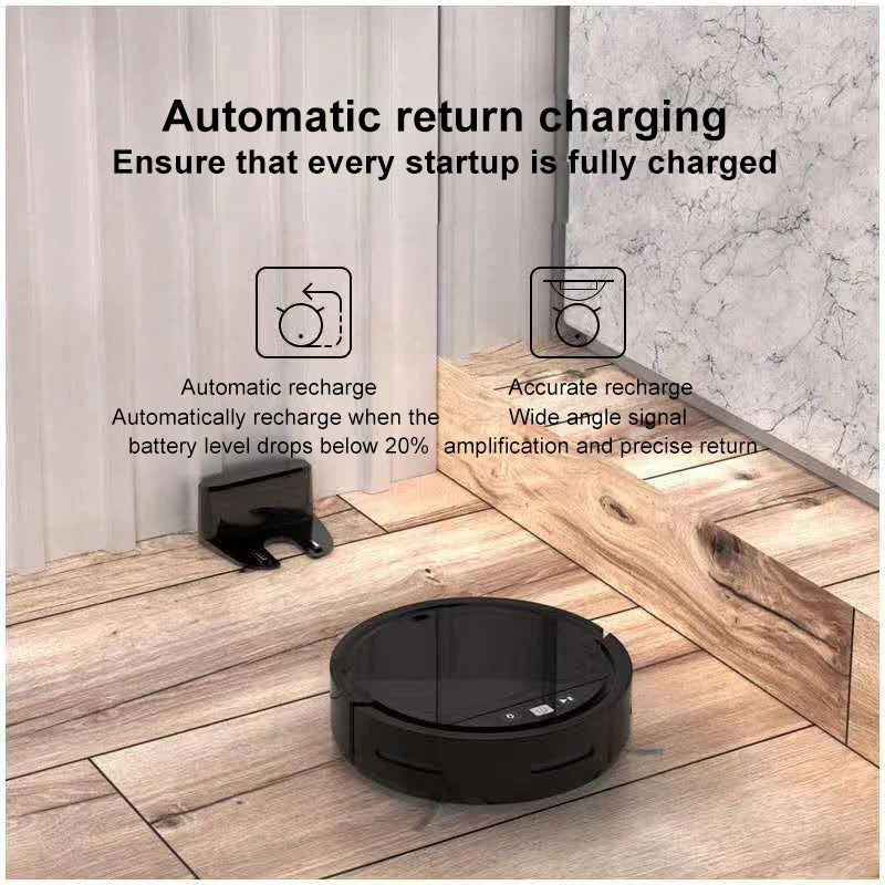 NEW Robot Vacuum Cleaner Automatic Recharging Sweeping Suction Dragging Voice Control Sweeping Robot With APP Remote Control