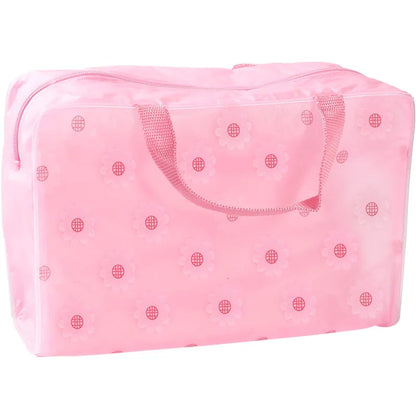 For Makeup Pouch Compression Travelling Bath Bags 5 Color Waterproof PVC Cosmetic Storage Bag Women Transparent Organizer