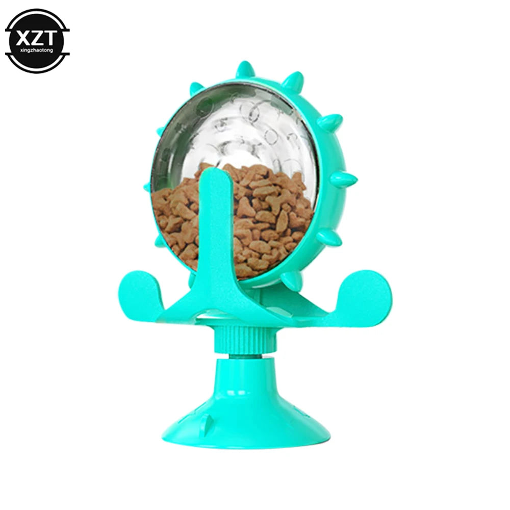 360 Interactive Treat Leaking Toy for Small Cat Dogs Original Slow Dog Feeder Funny Dog Wheel Pet toy Products Pet Leaking ball