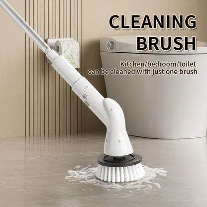 6 in 1 Cordless Electric Spin Cleaning Scrubber with Shower Cleaning Brush, Kitchen and Bathroom Cleaning Gadgets